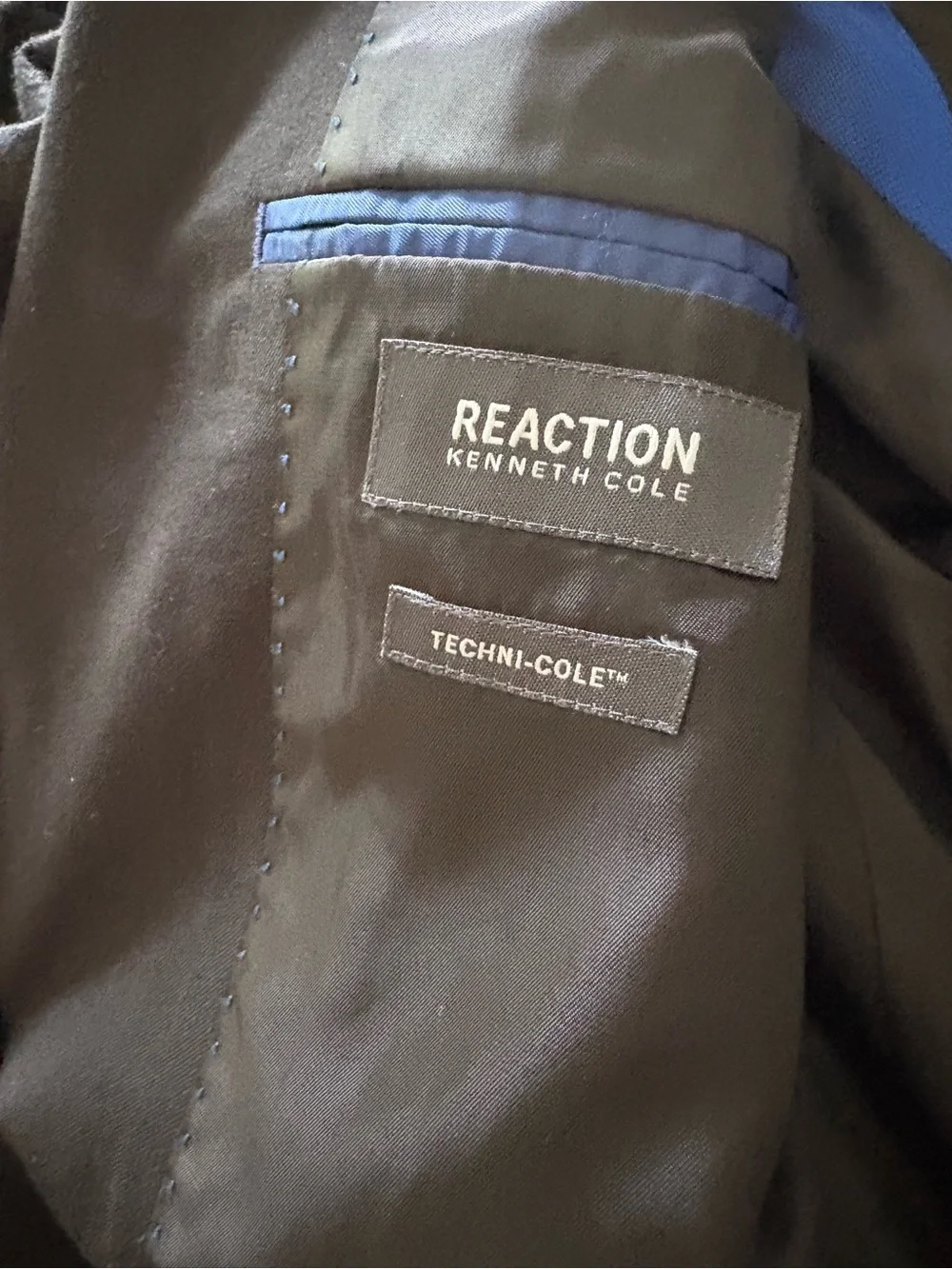 Kenneth Cole Men's Black Two-Button Suit Jacket